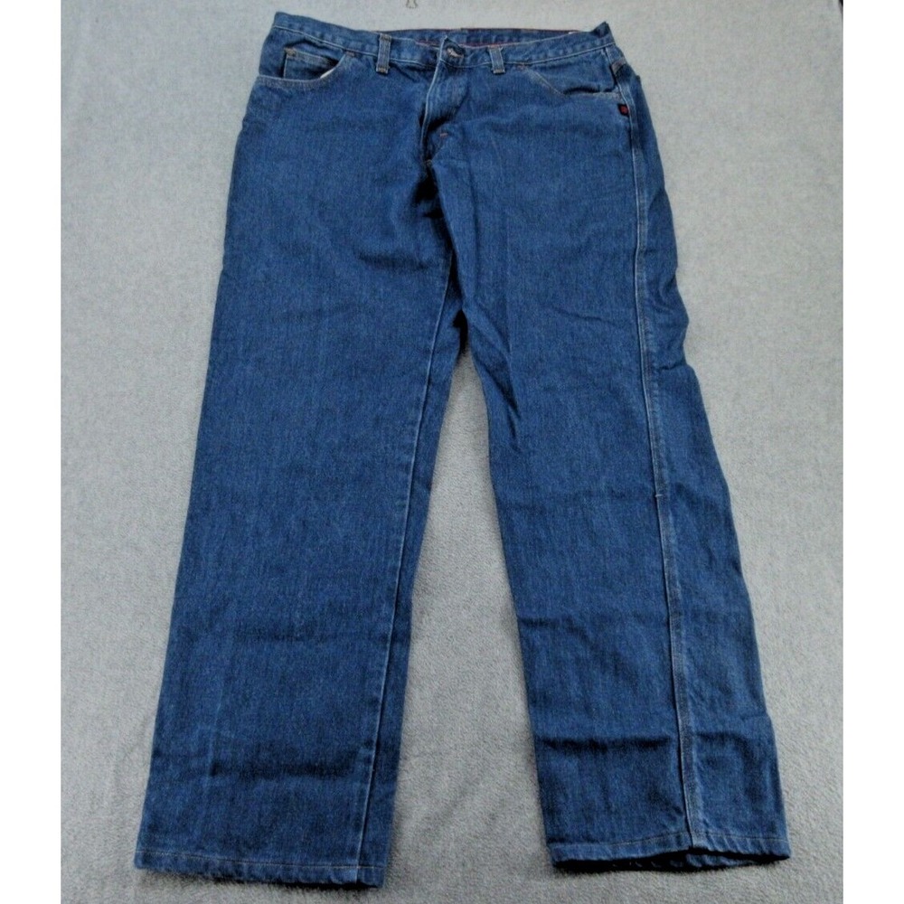 Riverside Mens Jeans Relaxed Fit Blue Flame Resistant FR Westex Indura 38x32